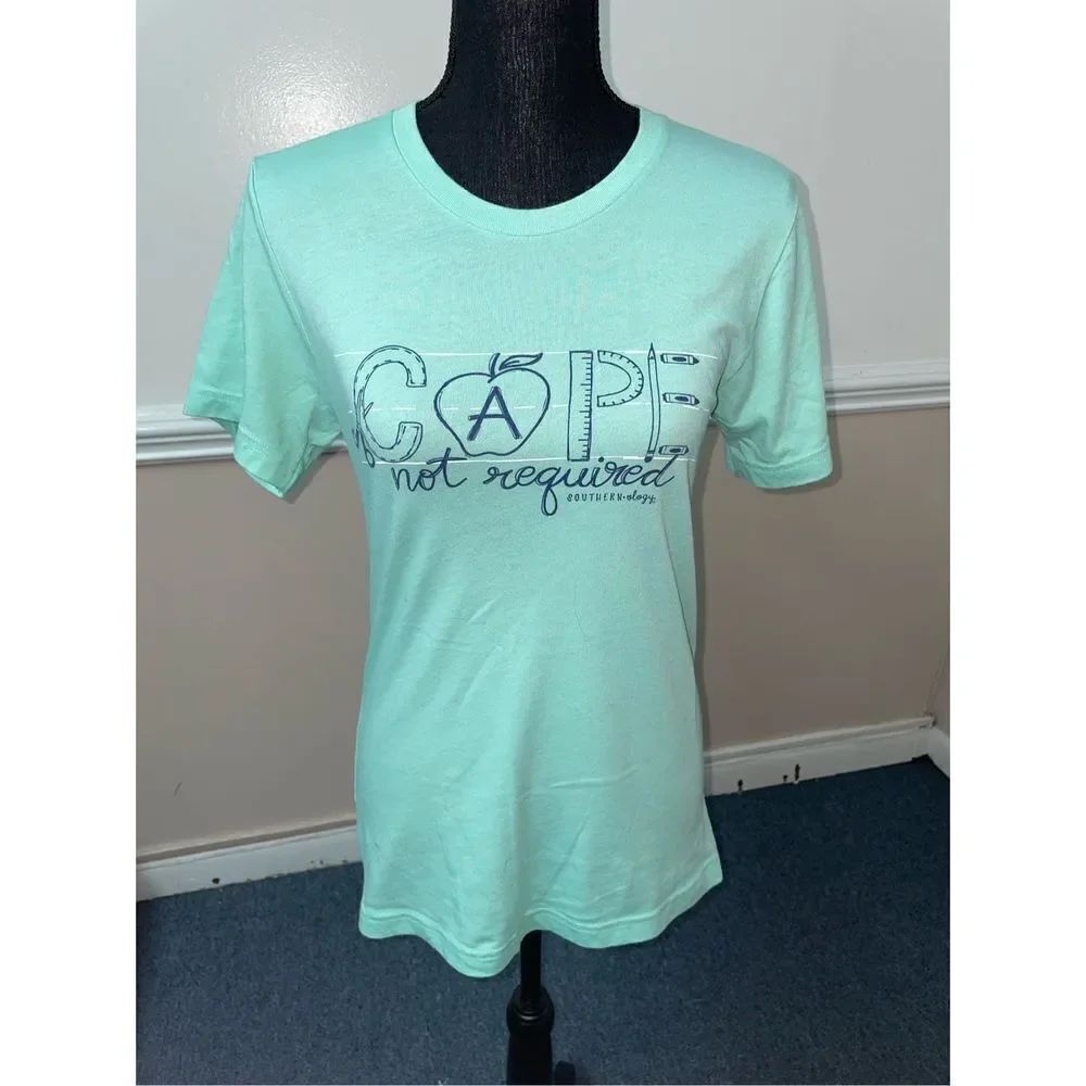 Southernology ‘Cape Not Required’ Teacher Graphic Short Sleeve Tee